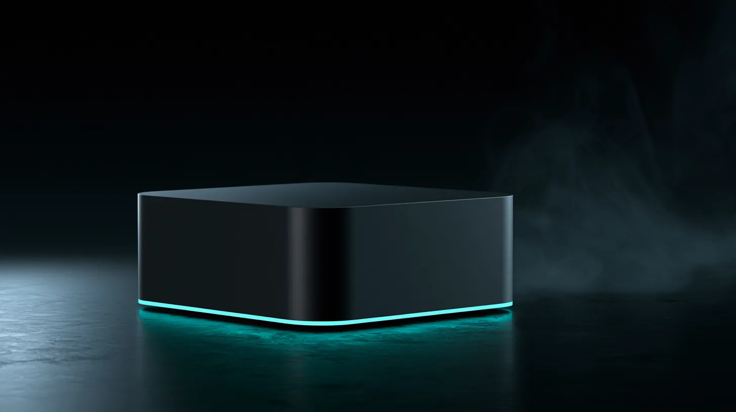 AgentBox Home appliance sitting on a kitchen shelf