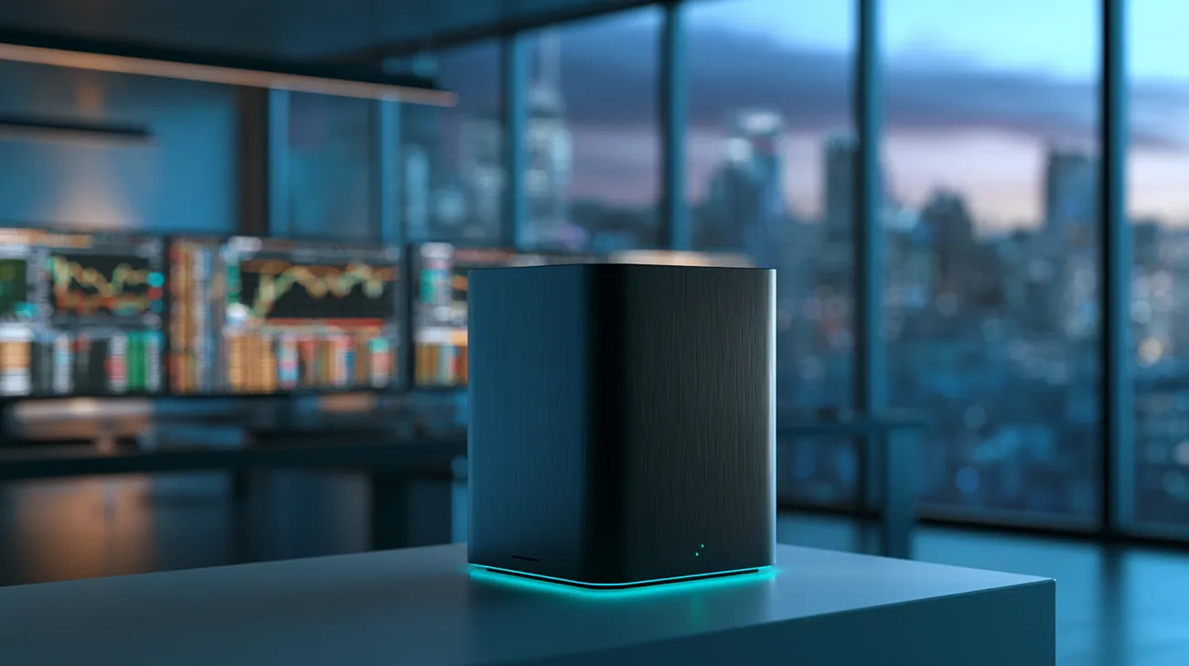 AgentBox in a financial trading office